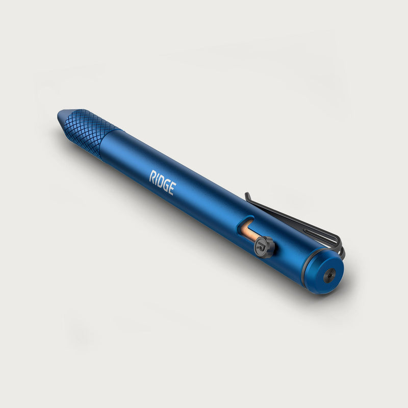 Ridge Bolt-Action-Kugelschreiber - Alpin-Marine
