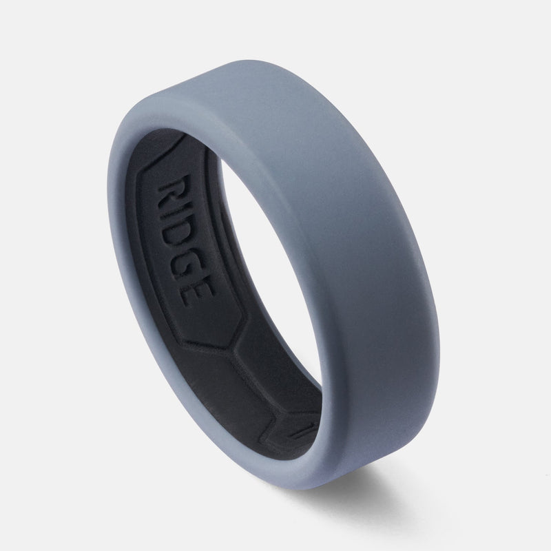 8 mm Silikonring-Set - Gunmetal