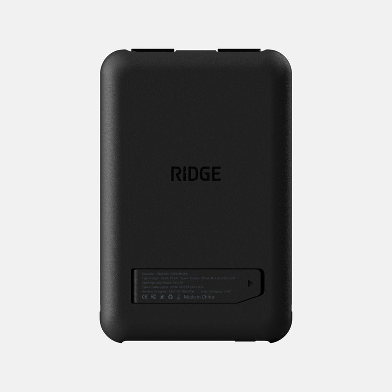 Batterie Externe Ridge - 10 000 mAh - Noir Mat
