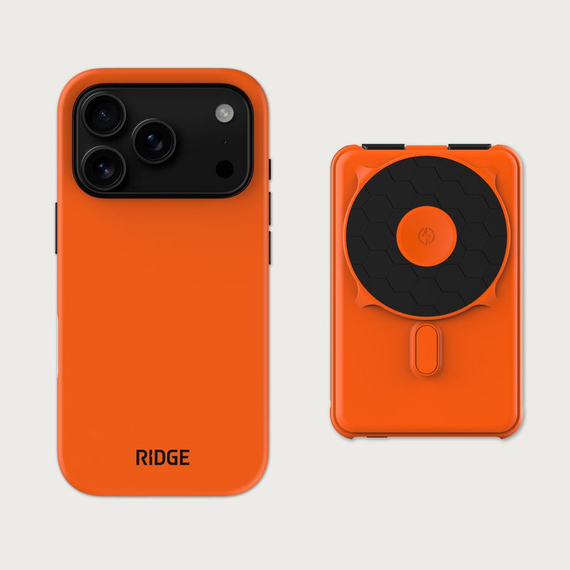 Ridge Everyday Charging Kit - iPhone 18 Pro - Basecamp Orange