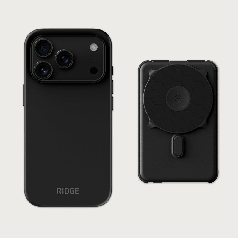 Ridge Everyday Charging Kit - iPhone 18 Pro - Matte Black