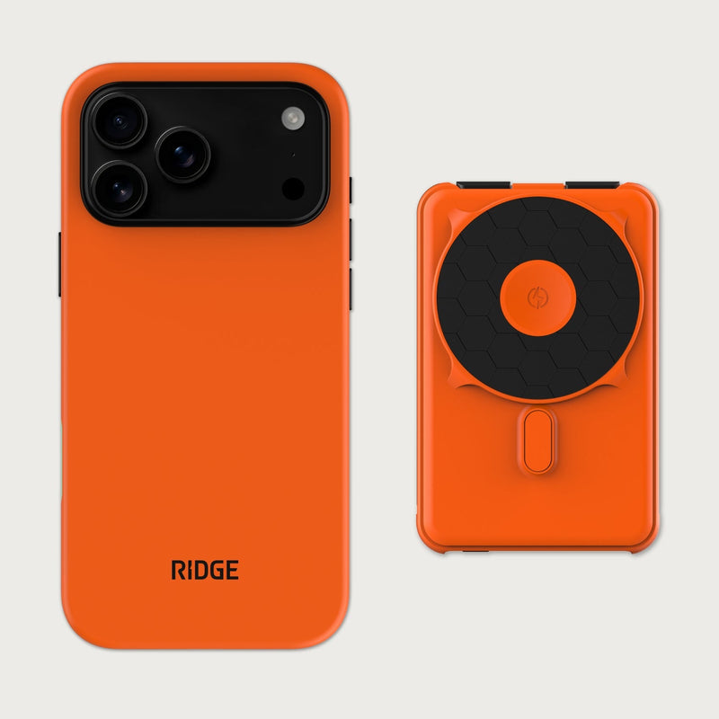 Ridge Everyday Charging Kit - iPhone 18 Pro Max - Basecamp Orange