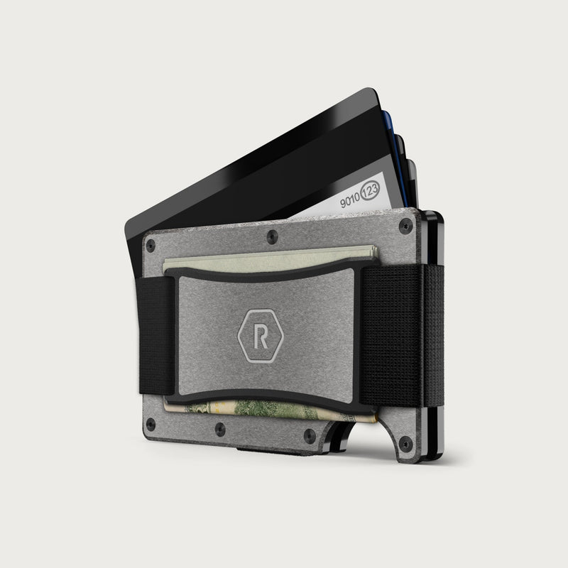 Ridge Wallet + Power Bank + KeyCase - Stonewashed Titanium + Matte Black + Stonewashed Titanium — image 2