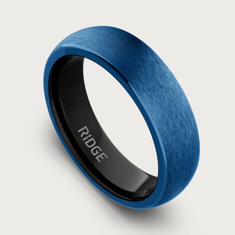 6 mm abgerundetes Ring-Set - Alpine Navy