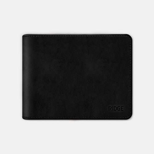 Ridge Billfold - Midnight Black Leather