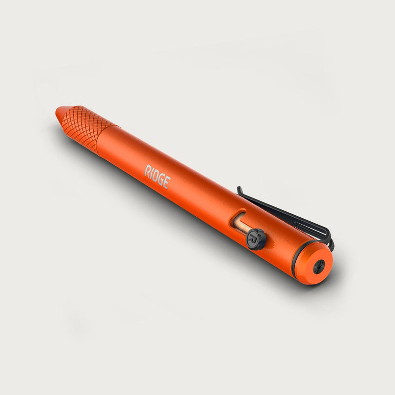 Ridge Stylo bille à verrou - Basecamp Orange
