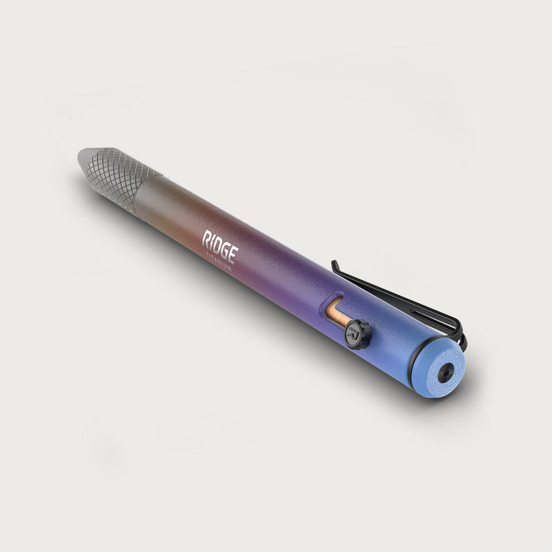 Ridge Bolt-Action-Kugelschreiber - Gebranntes Titanium