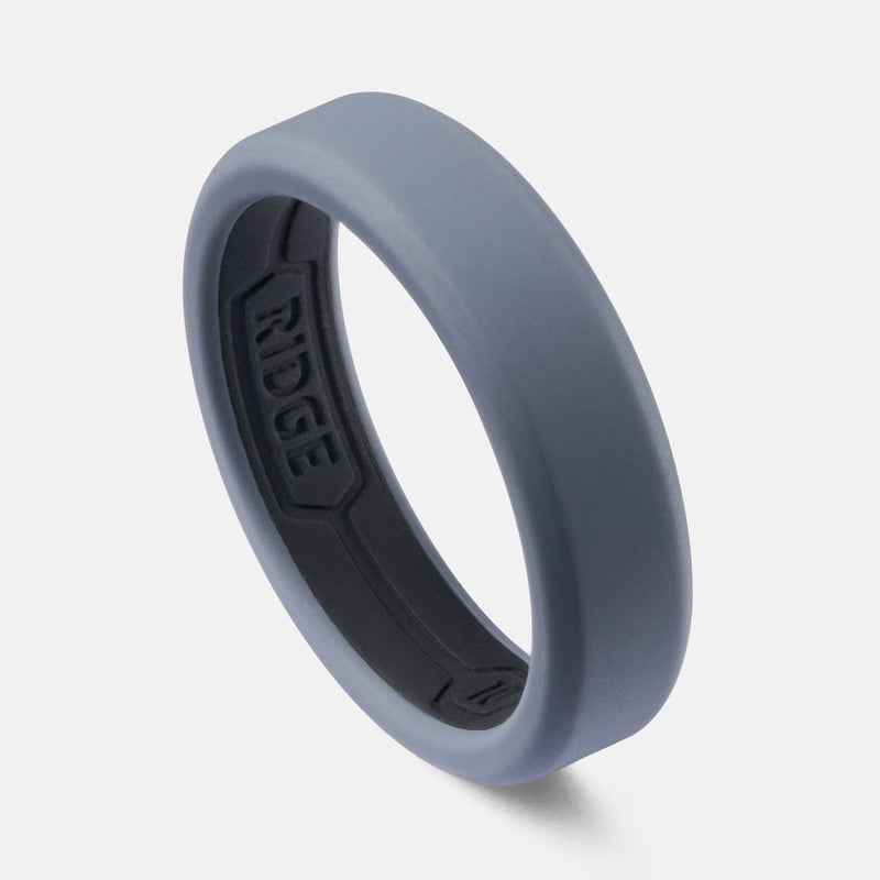 6 mm Silikonring-Set - Gunmetal