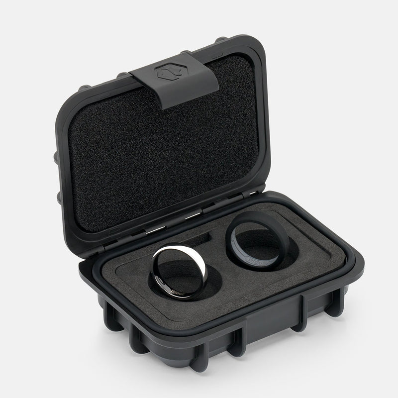 Ensemble d'anneaux arrondis 4 mm - Platine