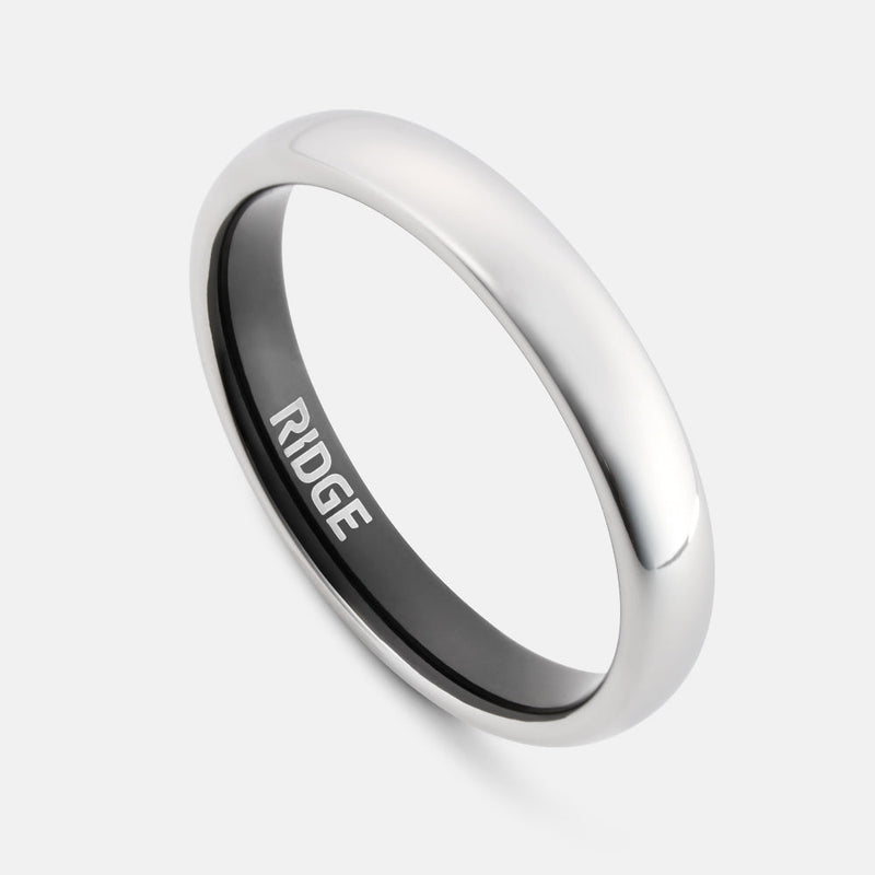Ensemble d'anneaux arrondis 4 mm - Platine
