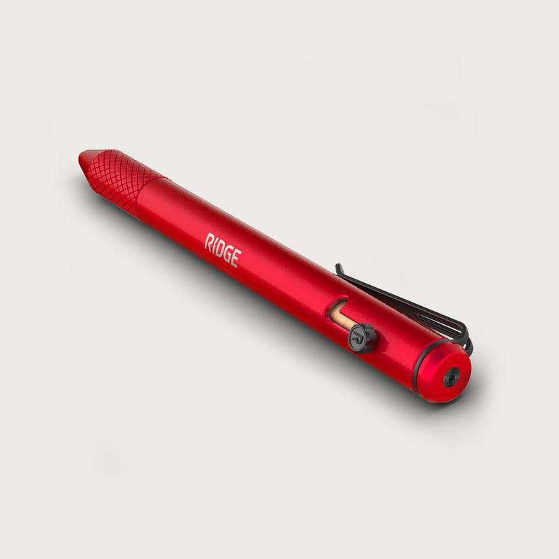 Ridge Bolt-Action-Kugelschreiber - Rodeo Red