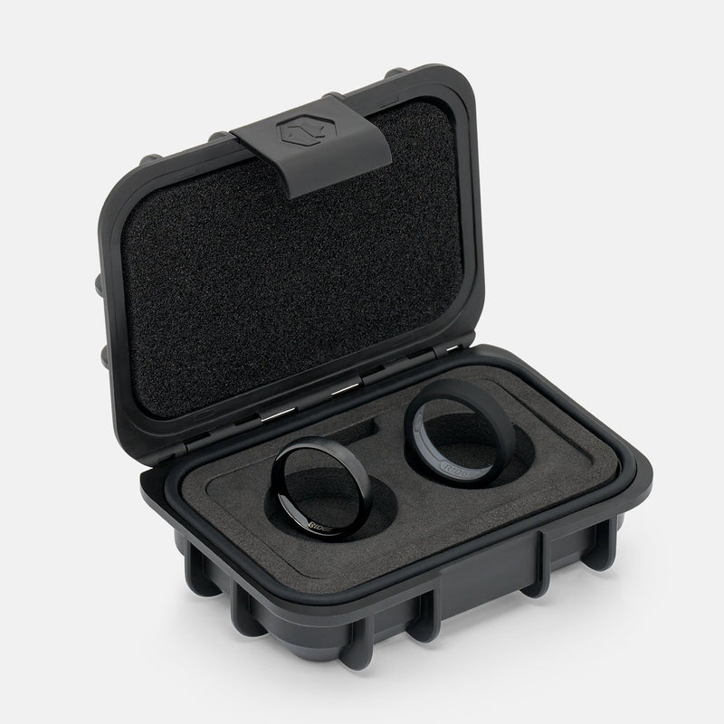 Ensemble d'anneaux arrondis 4 mm - Noir Royal