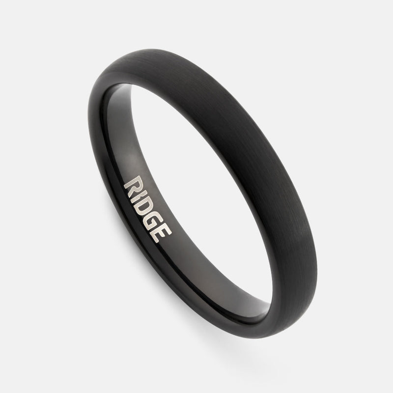 Ensemble d'anneaux arrondis 4 mm - Noir Royal