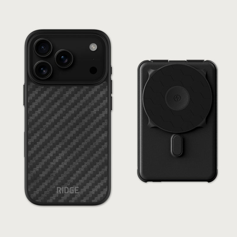 Ridge Everyday Charging Kit - iPhone 18 Pro - Carbon Fiber 3K