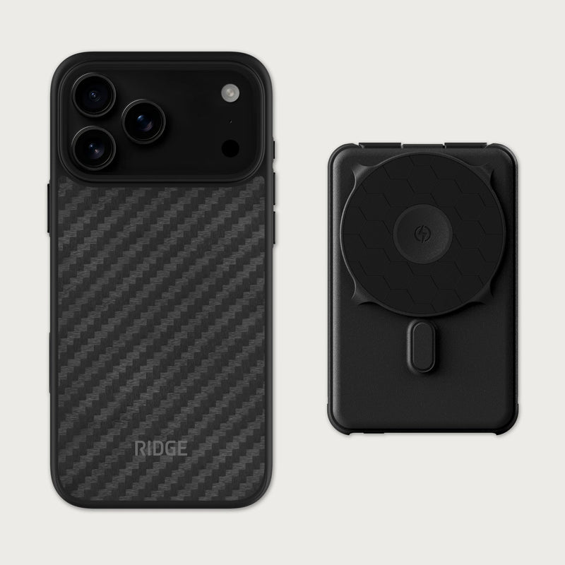 Ridge Everyday Charging Kit - iPhone 18 Pro Max - Carbon Fiber 3K