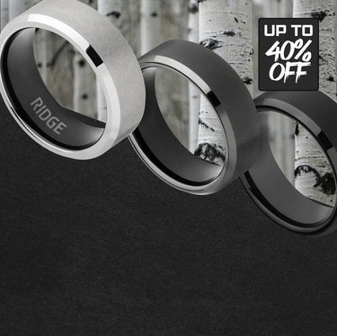 Men's rings, up to 40% off