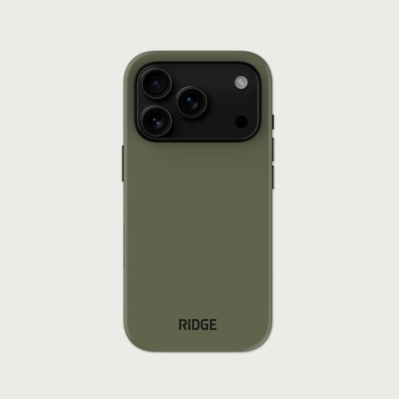 Ridge Phone Case - iPhone 18 Pro - Matte Olive