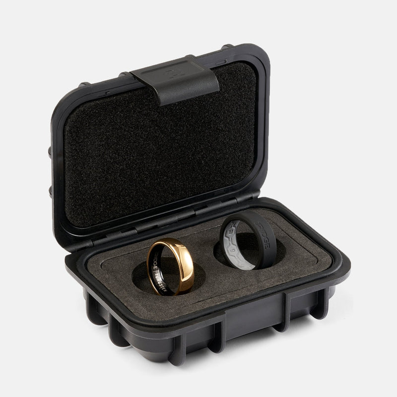 Ensemble d'anneaux arrondis 6 mm - Or 24K