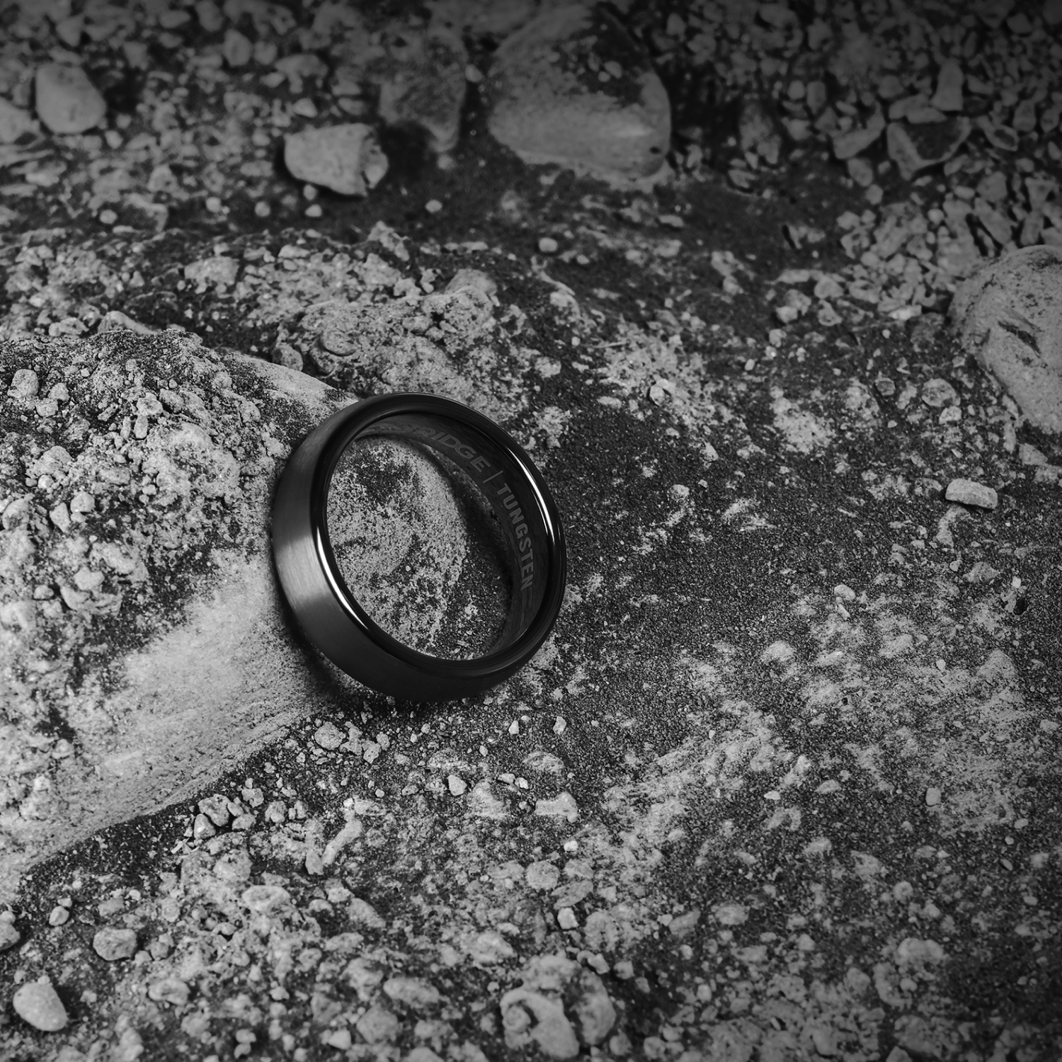 Ridge 6mm Rounded Ring Set - Gunmetal